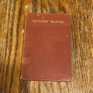 Vintage Officers' Manual Book
